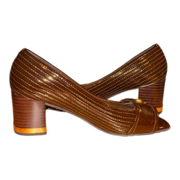 Tory Burch Shoes - Tory Burch Jaime Patent leather open toe pumps 6.5
